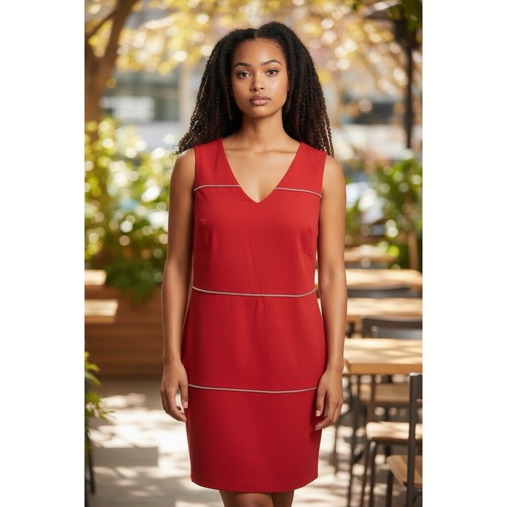 The Limited Women’s Petite Flame Scarlet Orange A-line Dress Size 4P Formal